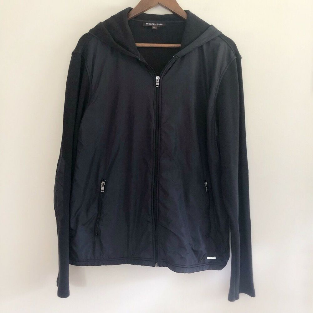 COPY - Michael Kors Black Hooded Full Zipper Jacket